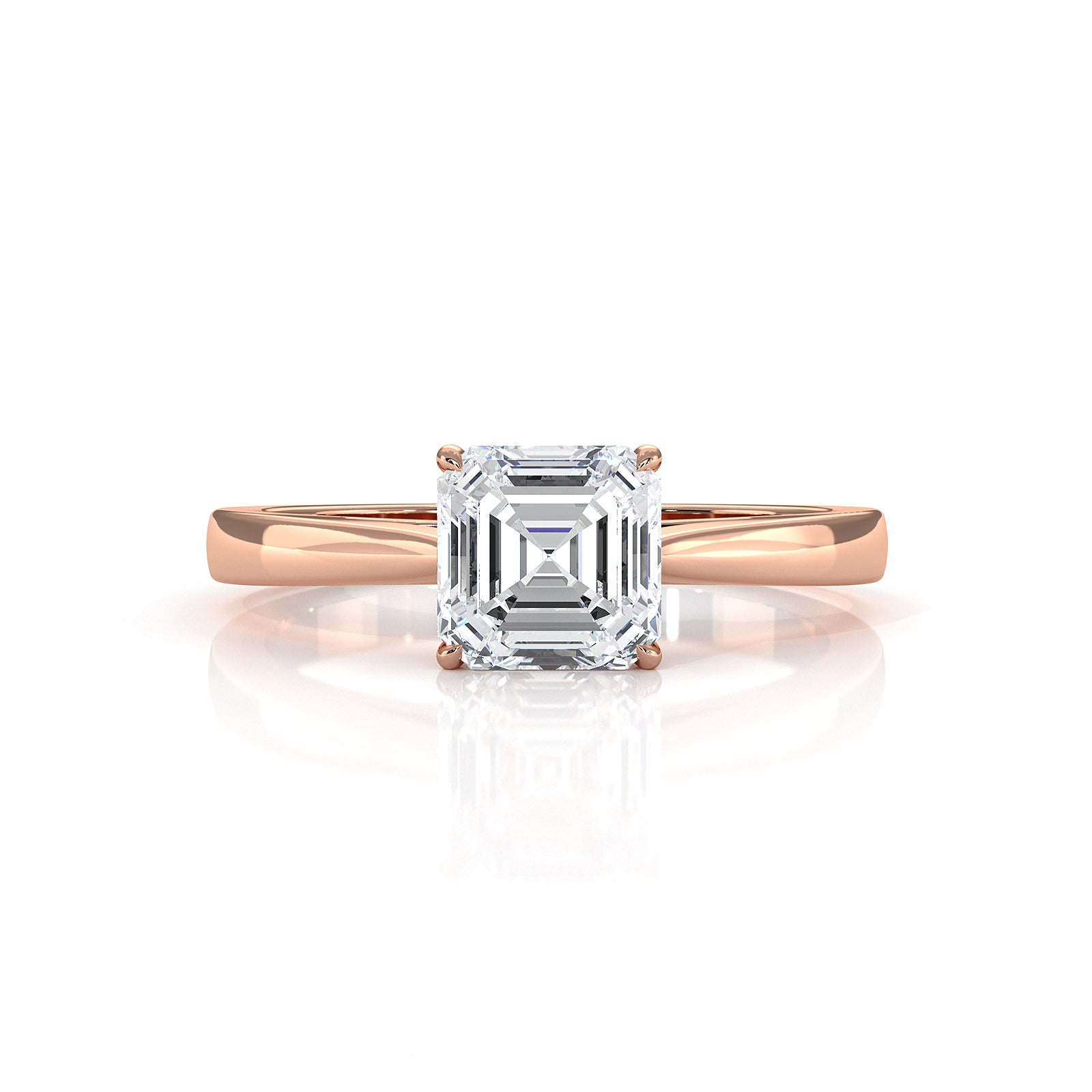 Lab Grown Diamond IGI Certified 4 Prong Solitaire Engagement Ring 4g Setting 1.00 Ctw.